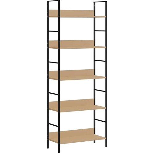 Police za knjige s 5 razina boja hrasta 60x27,6x158,5 cm drvene Slike