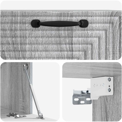  ormar za zid Siva sonoma 59,5 x 31 x 30 cm Konstruirano drvo Slike