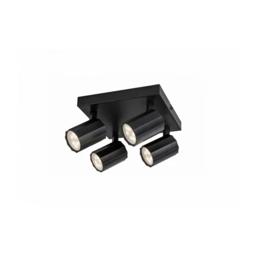 Rabalux plafonjera rogelio GU10 4X max 5W mat crno (73026) Slike