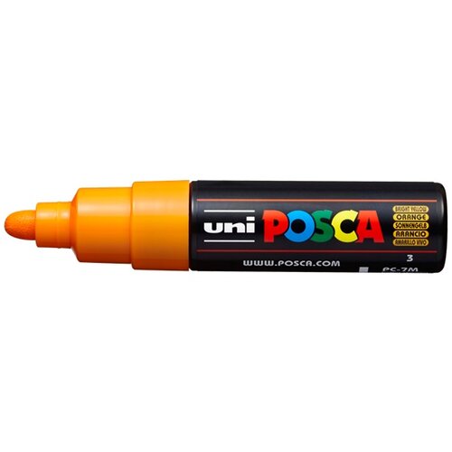  Marker UNI POSCA PC-7M 4.5 - 5.5 MM bright yellow (3) Cene