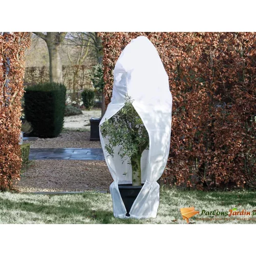 Nature zimski pokrov od flisa s patentom 70 g/m² bijeli 2,5x2,5x3 m