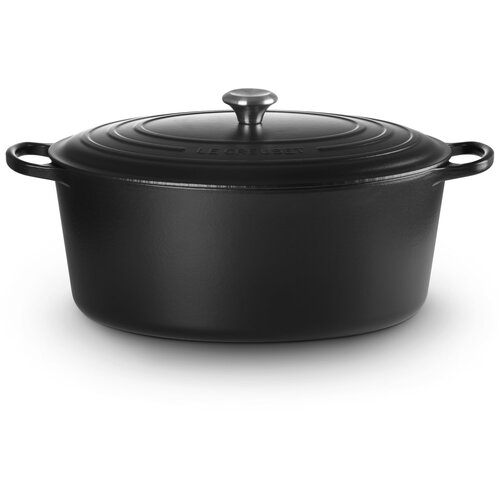  Le Creuset Signature 13.9 L Oval Black Slike
