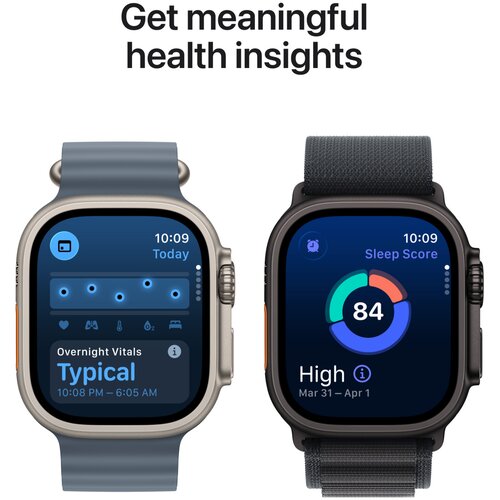 Apple watch ultra 3 alpine loop crna iz MF0V4QF/A velikost zapestnice: medium 49mm crna ohi&amp;scaron;ja titana Slike