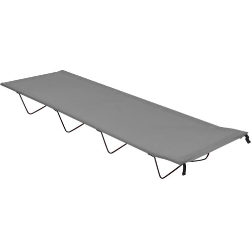  Krevet za kampiranje 180 x 60 x 19 cm od tkanine i čelika sivi Cijene