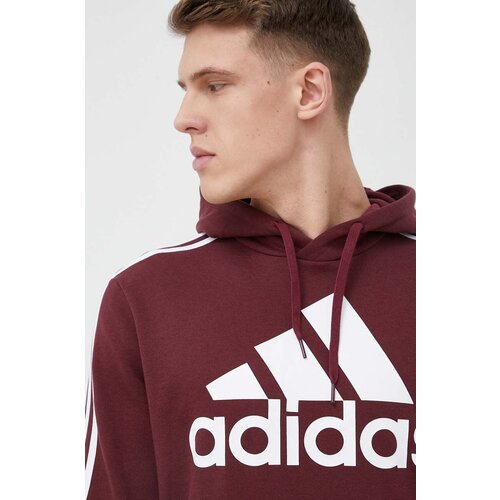 Adidas Bluza mo&amp;scaron;ka, bordo barva, s kapuco Slike