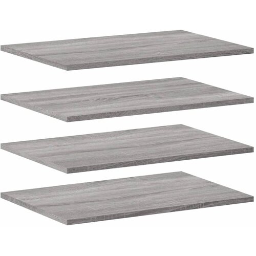 VidaXL Stenske police 4 kosi siva sonoma 60x40x1,5 cm inženirski les, (21035964) Slike