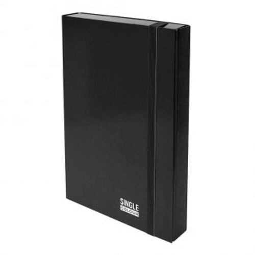  Fascikl kartonski Spree s klapnama i gumicom, 250X350X50 mm, crni Cijene
