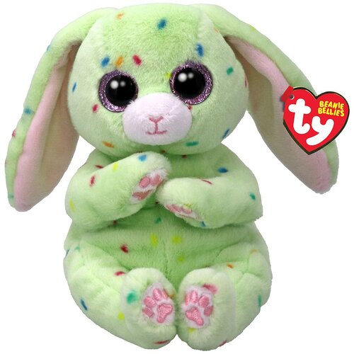 Ty Beanie Bellies FERN velikonočni zelen zajček, 15 cm Slike