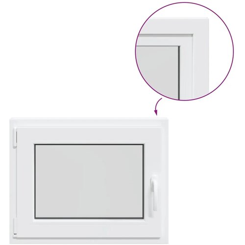  Unutarnja boja prozora u podrumu bijela RISOR 50 x 55 cm - Bijela 65 x 55 cm (Dvostruki sloj) Nagibanje i okretanje lijevo Slike