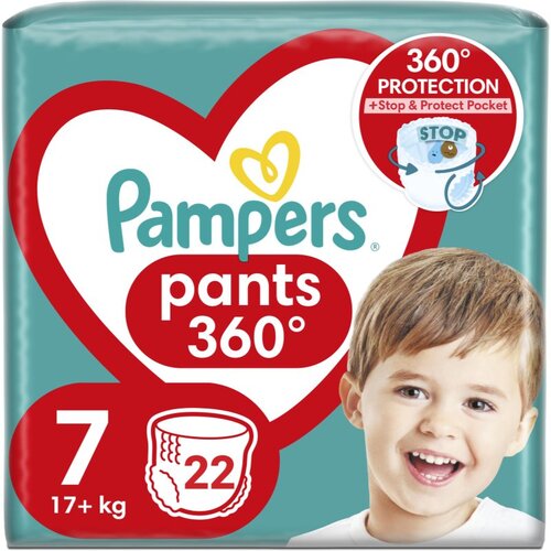 Pampers Pants Size 7 hlačne plenice za enkratno uporabo 17+ kg 22 kos Cene