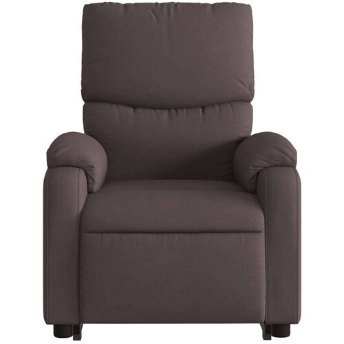  Naslonjač na podizanje tamnosmeđi od tkanine Slike