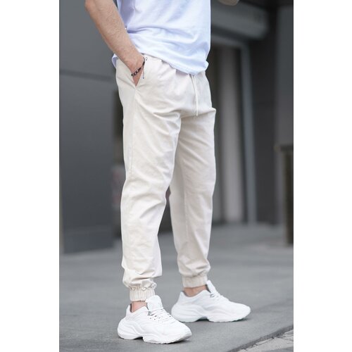 Madmext Beige Relaxed Jogger Pants 6853 Slike