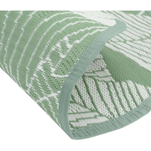vidaXL Zunanja preproga zelena Ø120 cm PP Cene