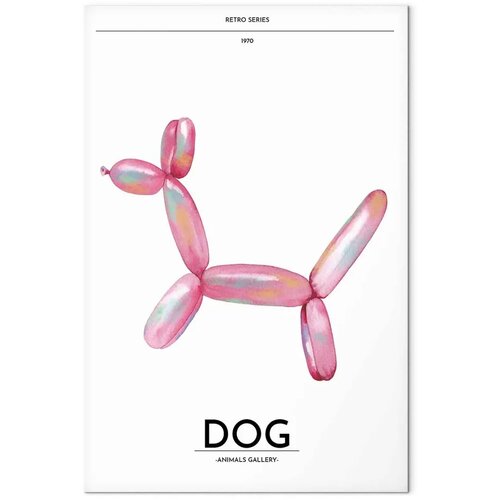  Slika - Holo-Dog - Colorful Dog in Retro Style 60x90 Akustična Cene