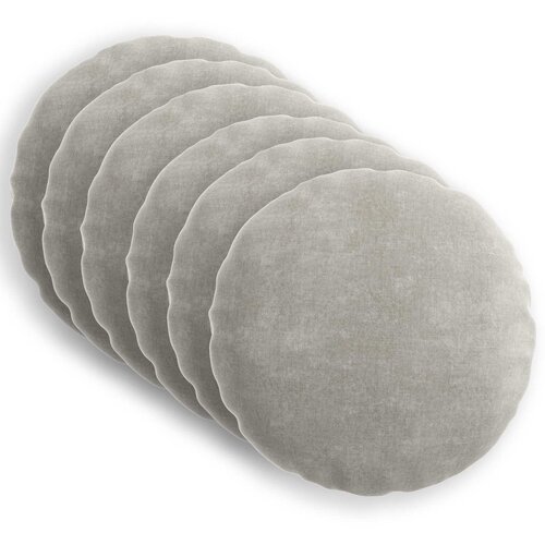  Presvlaka za jastuk 6 kom. HEERLEN Svjetlosiva Ø 50 cm Cene