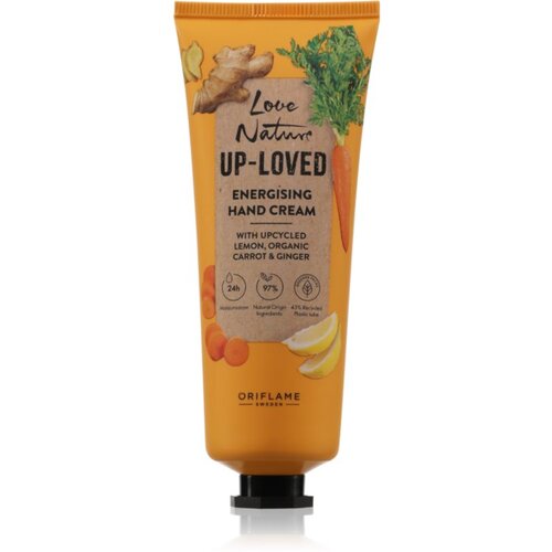 Oriflame Love Nature Up-Loved Upcycled Lemon &amp;amp; Organic Carrot &amp;amp; Ginger hidratantna krema za ruke 75 ml Slike