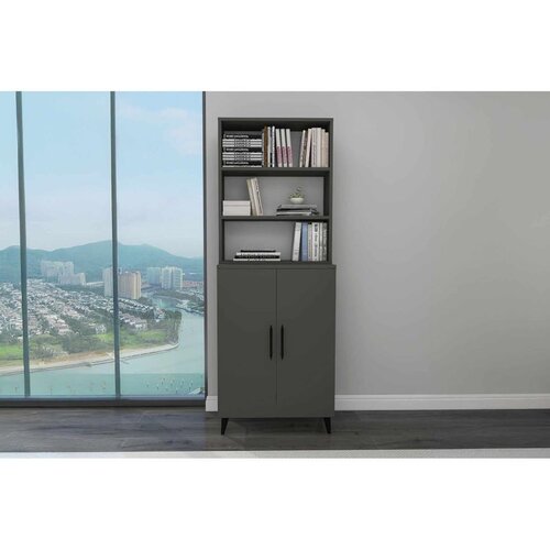 Hanah home polica za knjige Oras, 65 cm, antracit Cene