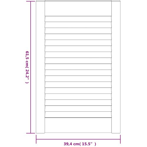  Vrata za ormarić re&amp;scaron;etkasta 2 kom bijela 61,5x39,4 cm borovina Slike