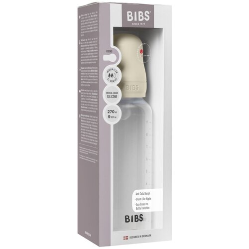 Bibs steklenička silikon, 270 ml, srednji pretok Ivory Cene