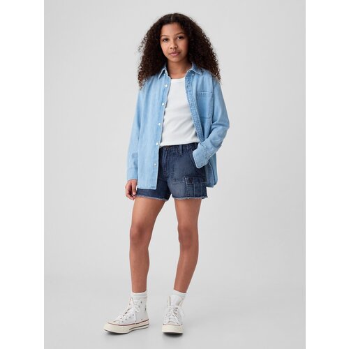 GAP Junior Denim Cargo Shorts Stride - Girls Cijene