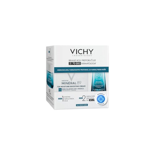 Vichy Set Mineral 89 krema za hidrataciju + Mineral 89 njega za područje oko očiju Slike