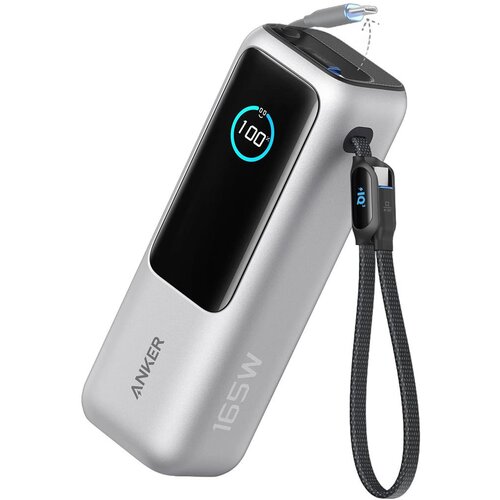 Anker Powerbank 25000 mAh s ugrađenim USB-C kabelom 165 W srebreni Slike