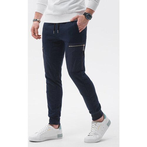 Ombre Spodnji deli trenirke Mo&amp;scaron;ke hlače (P917NAVY) pisana Slike