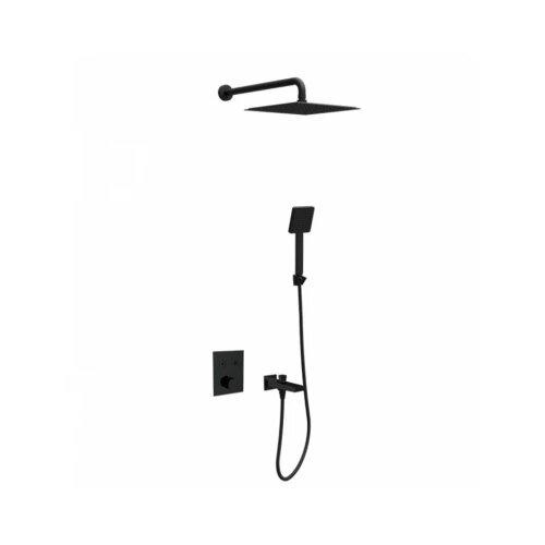  Termostatski set COPEN square matt black 2 Cene