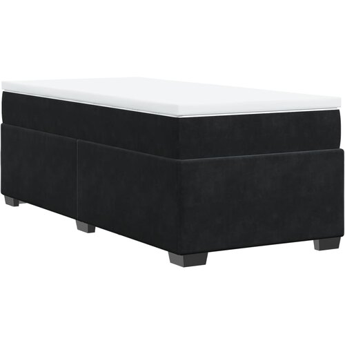 Box spring krevet s madracem crni 80 x 200 cm bar&amp;scaron;unasti Slike