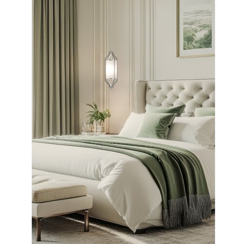 Open Design OR85853 - Luster na &amp;scaron;ipci ZUNDO 1xE27/15W/230V matni hrom/bela Slike