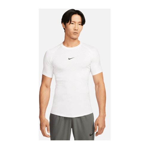 Nike Pro Dri-FIT Tight SS Shirt, White/Black - XL, (21576216) Cene
