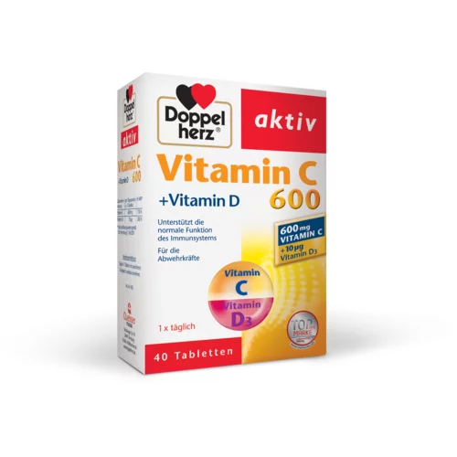 Doppelherz Aktiv Vitamin C 600 + vitamin D, tablete