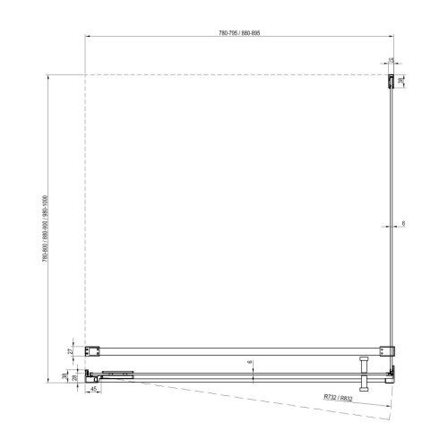 Ravak tu&amp;scaron; kabina cool 90x80 cm crna Slike