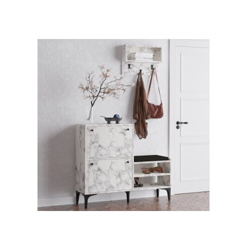 Hanah home cipelarnik sa čivilukom bred carrara marble Slike