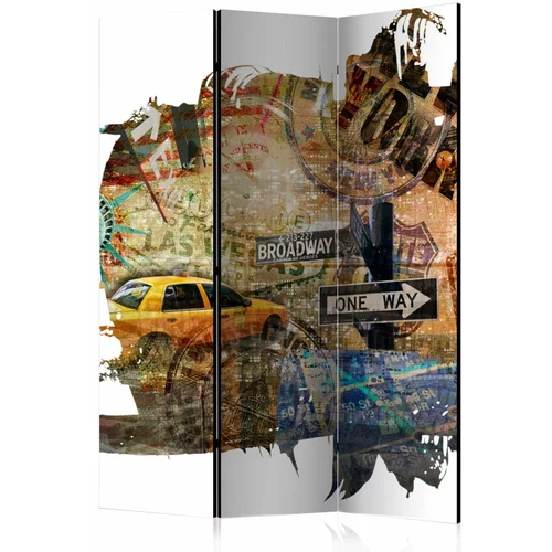  Paravan u 3 dijela - New York Collage [Room Dividers] 135x172