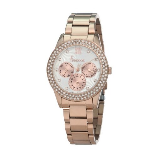 Freelook belle multifunction roze zlatni sportsko elegantni ručni ženski sat sa roze zlatnim metalnim kaišem ( fl.1.10069.3 ) Slike