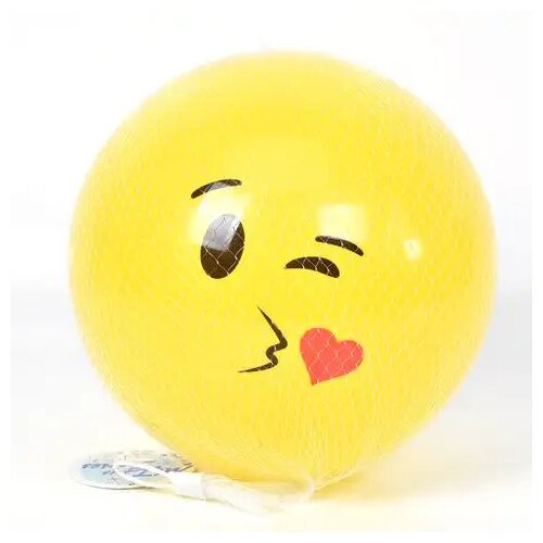 Magic Toys žuta gumena lopta emoji dizajn 23cm Cene