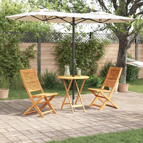 vidaXL Set od 2 Prirodno drvo Čvrsto drvo akacije 51 cm x 66 cm x 95 cm Cijene