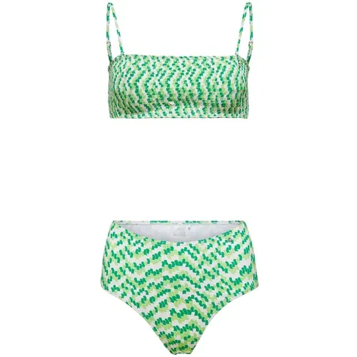 Only Bikini 'Amalie' travnato zelena / svijetlozelena / bijela