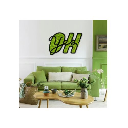 Wallxpert Zidna dekoracija Mahovina - Oh Da, 52 x 76 cm, Zelena Slike