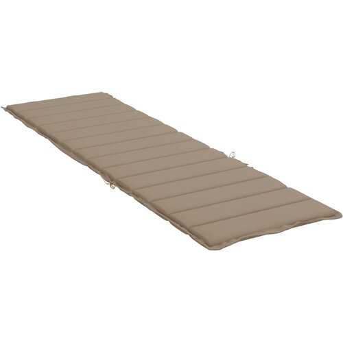  Jastuk za ležaljku smeđesivi 200 x 70 x 3 cm od tkanine Oxford Slike