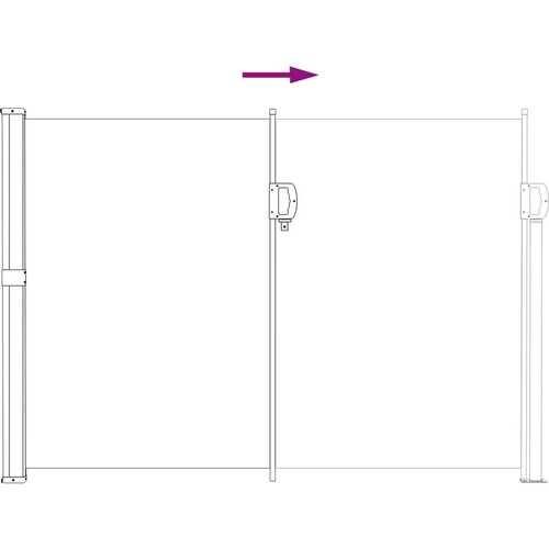 vidaXL Zložljivo stransko senčilo Pe&scaron;čena 500 x 140 cm Poliester, (5000221749) Cene