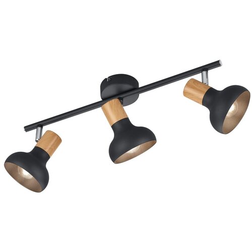 Tri O Mat crna stropna svjetiljka &amp;oslash; 10 cm Latika &amp;ndash; Slike