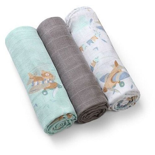 BabyOno 397/10 pelene od bambusa 3kom sive Slike