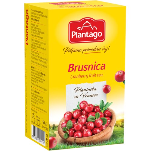 Plantago Čaj Brusnica, 40g Slike