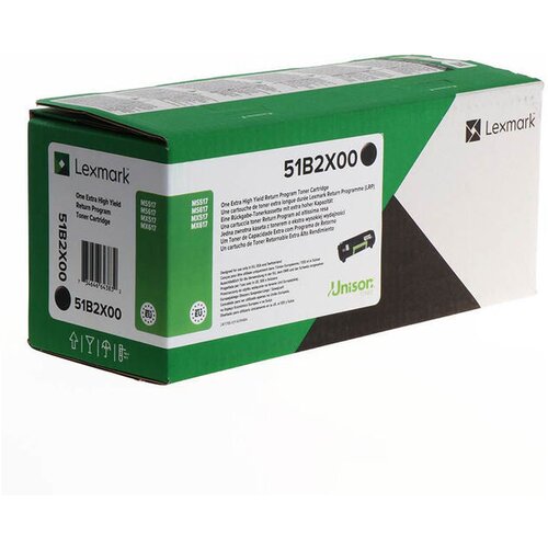Lexmark spremnik s tonerom za povrat MS517 MS617 MX517 MX617 original crna 20000 Stranica 51B2X00 Slike
