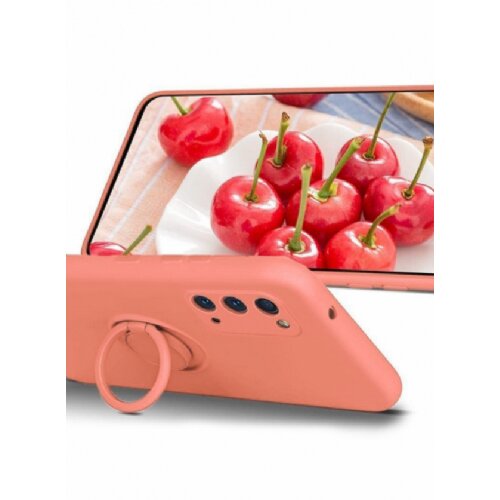 Onasi silikonski ovitek Liquid Ring za Xiaomi 12 - roza Slike