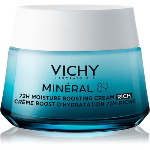 Vichy Min&amp;eacute;ral 89 72H Moisture Boosting Cream Rich dnevna krema za obraz suha koža 50 ml za ženske Slike