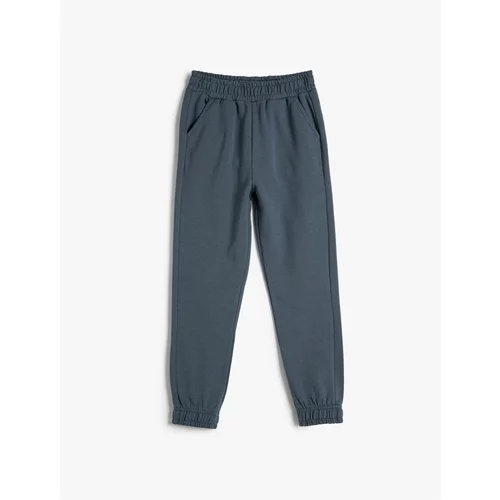 Koton Basic Jogger Rack Trousers with Pockets, Elastic Waist, Cotton