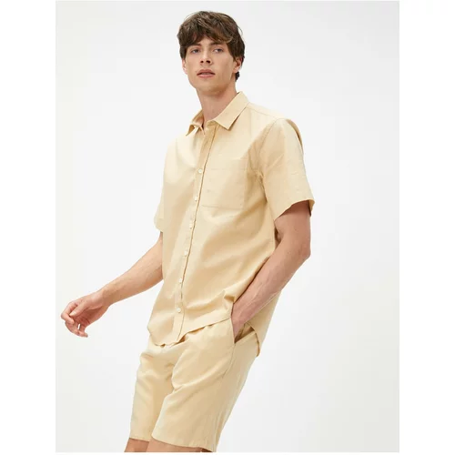 Koton Shirt - Beige - Slim fit